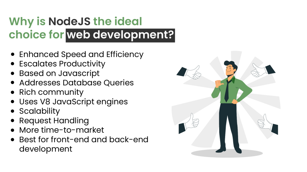 Why is NodeJS the ideal choice for web development?