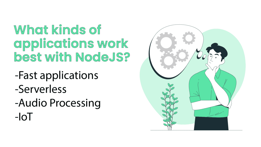 What kinds of Applications work best with NodeJS?