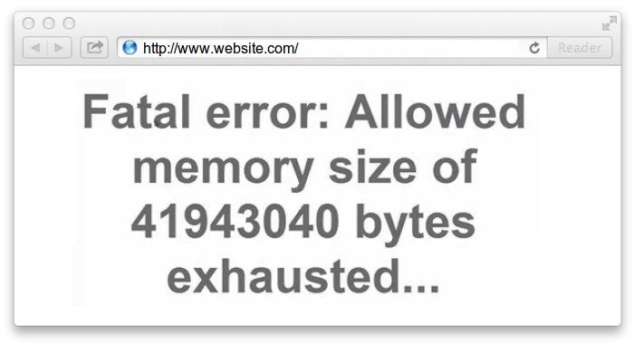 Allowed memory size exhausted